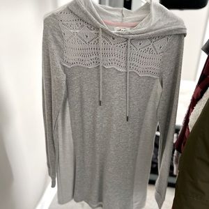 Maurices Gray sweater dress with hood. Size Small . Excellent condition